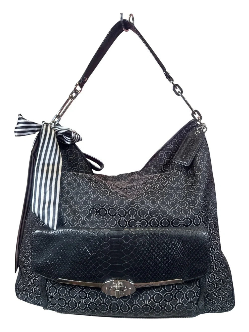 Coach Madison Art Signature Hobo Bag Like New